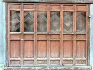中式窗花门