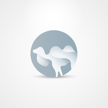 骆驼动物形象高端logo设计