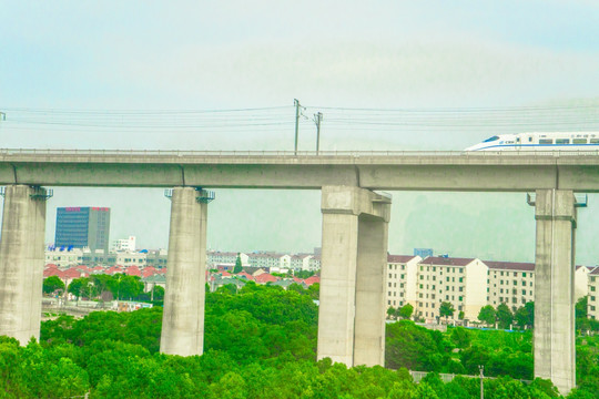 飞驰的高铁 高速铁路 中国高铁