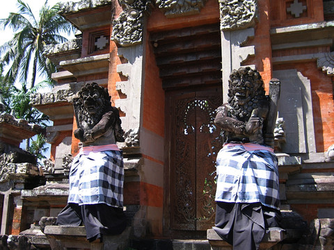 巴厘岛 寺庙 神像