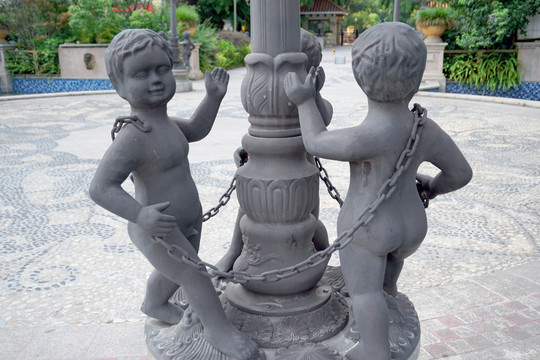 住宅小区中庭景观 欧式雕塑