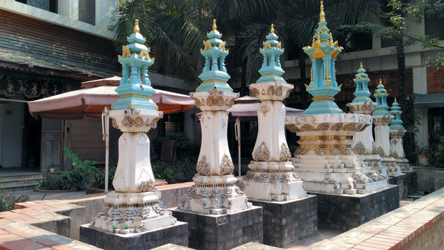 傣族喷泉雕塑 傣族风情塔
