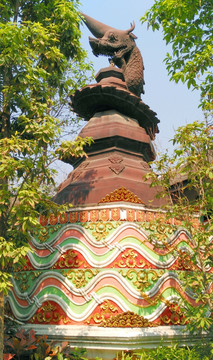 傣族喷泉雕塑 傣族风情塔