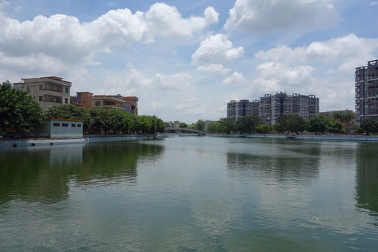横坑古村横丽湖