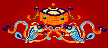 中华传统元素 鱼纹