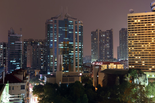 广州城市风光夜色