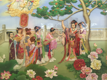 刺绣人物 