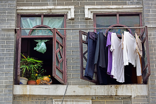上海 老上海 上海老式窗户