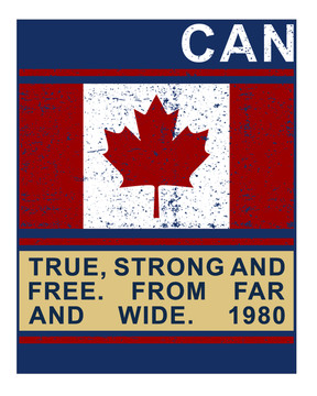 T恤图案 加拿大国旗
