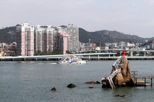 厦门 滨海风光 城市天际线