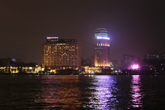 厦门海滨 都市夜景