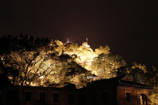 厦门鼓浪屿 日光岩夜景