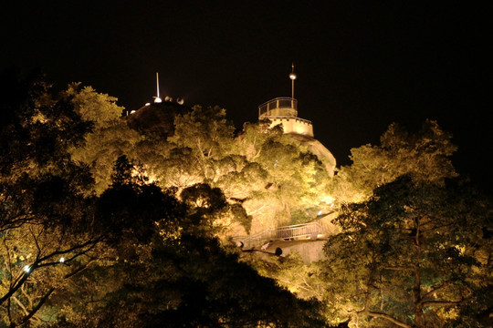 厦门鼓浪屿 日光岩夜景