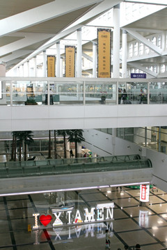 厦门机场 航站楼 内景