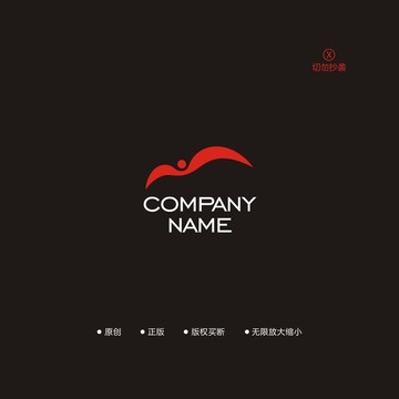 m字母 运动曲线 LOGO设计