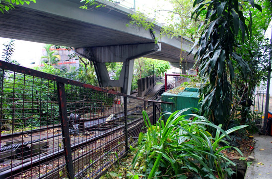 香港太平山缆车车轨道