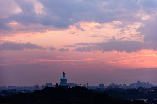 景山夕阳