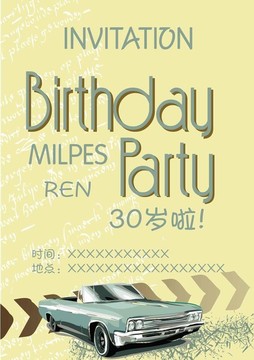 生日派对电子请柬