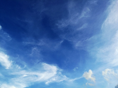 高清蓝天白云天空素材背景