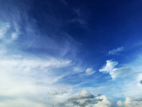 高清蓝天白云天空素材背景