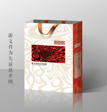 中国风文化手提袋设计