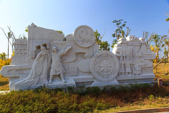 防城港伏波公园 雕像群