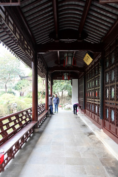 南京 瞻园 园林 长廊