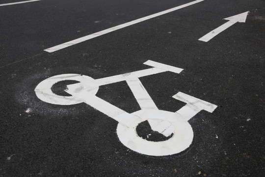 自行车骑行道标志