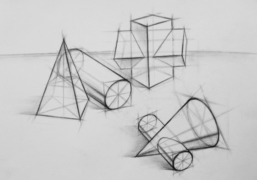 几何形体结构素描