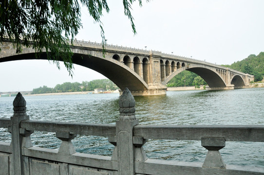 洛阳龙门石窟河流风景