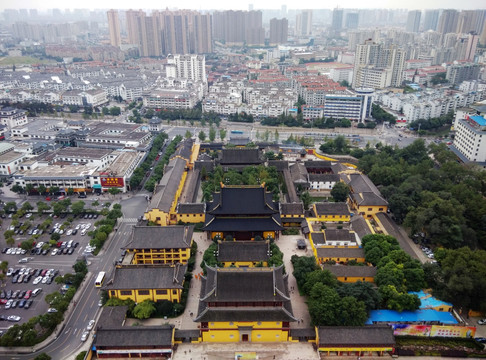 常州天宁寺鸟瞰