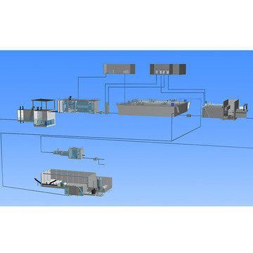 水处理厂工艺流程3D模型