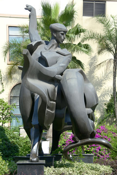 西班牙斗牛士 现代雕塑
