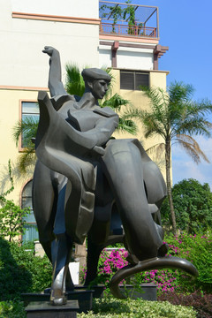 西班牙斗牛士 现代雕塑
