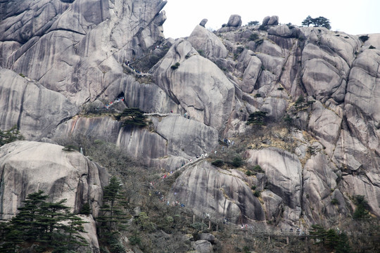 黄山奇峰怪石