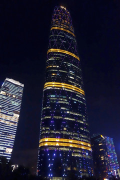摩天高楼 广州新城夜景