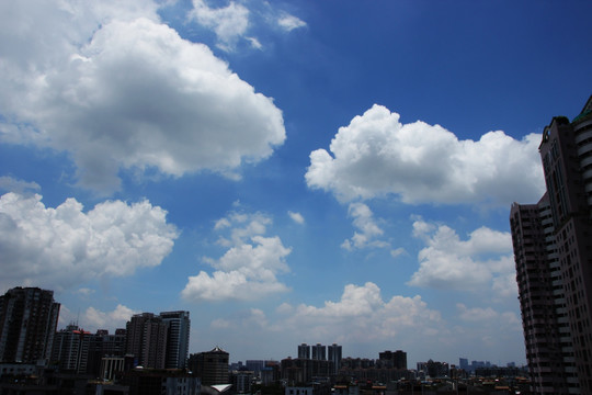天空高清摄影蓝天白云素材
