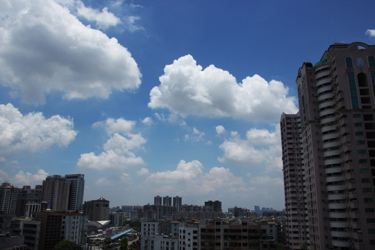 城市天空云彩