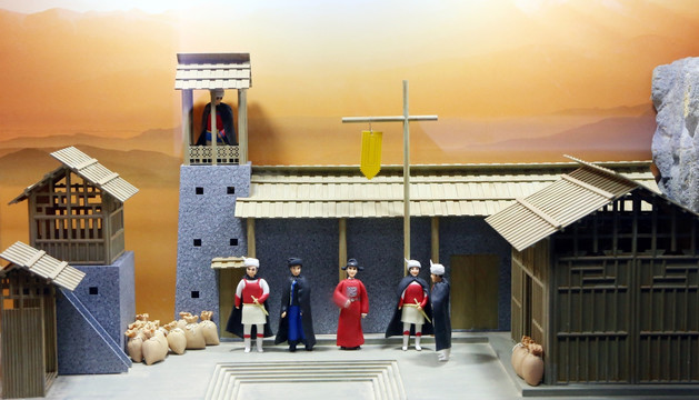 北京团城演武厅盂城驿模型