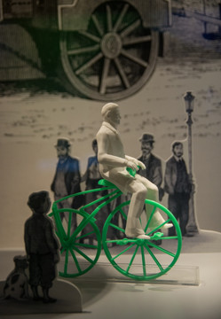 复古自行车模型