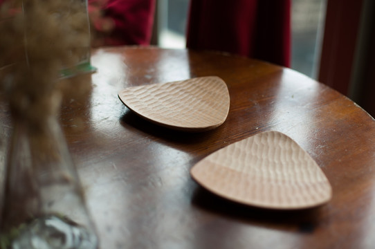 日式实木托盘 木质披萨盘 碟子