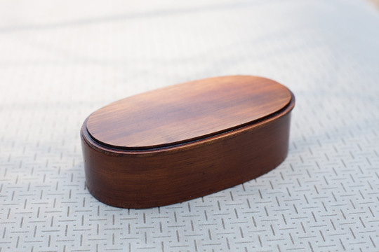 日式木饭盒 便当盒 学生实木质