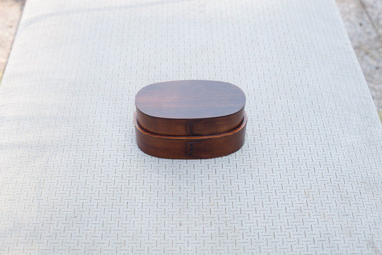 日式木饭盒 便当盒 学生实木质