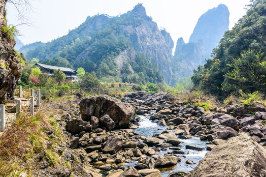 石桅岩景区山水风光