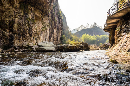 石桅岩景区山水风光