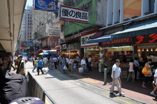 香港 香港街道 城市街道 中国