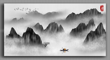 水墨画