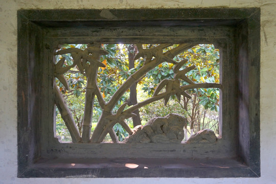 中国古典建筑 竹漏窗