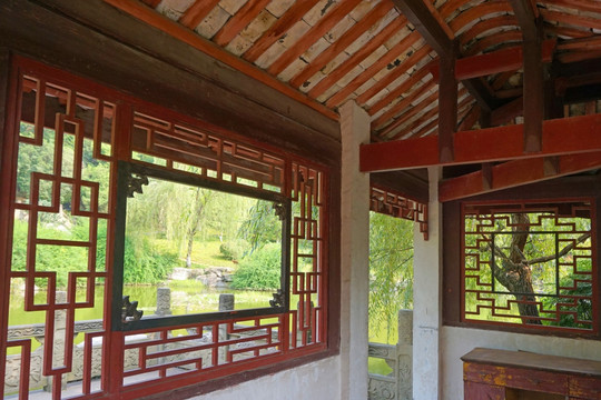 中国古典园林建筑 中式回廊