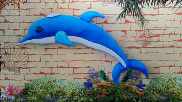 壁画海豚